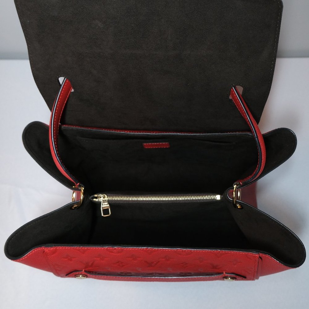 Louis Vuitton Red Monogram Trocadero Empreinte Leather Bag - Picture 11 of 11
